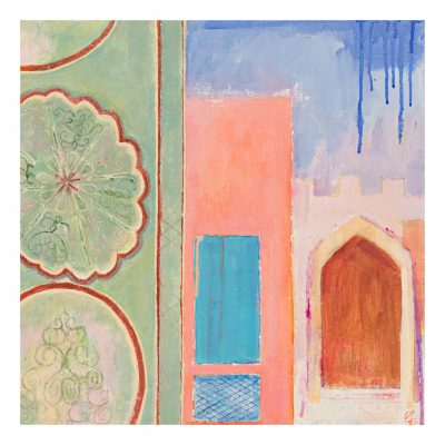 Morrocan architecture, painting, Essaouira, artist Carolyn Thompson,